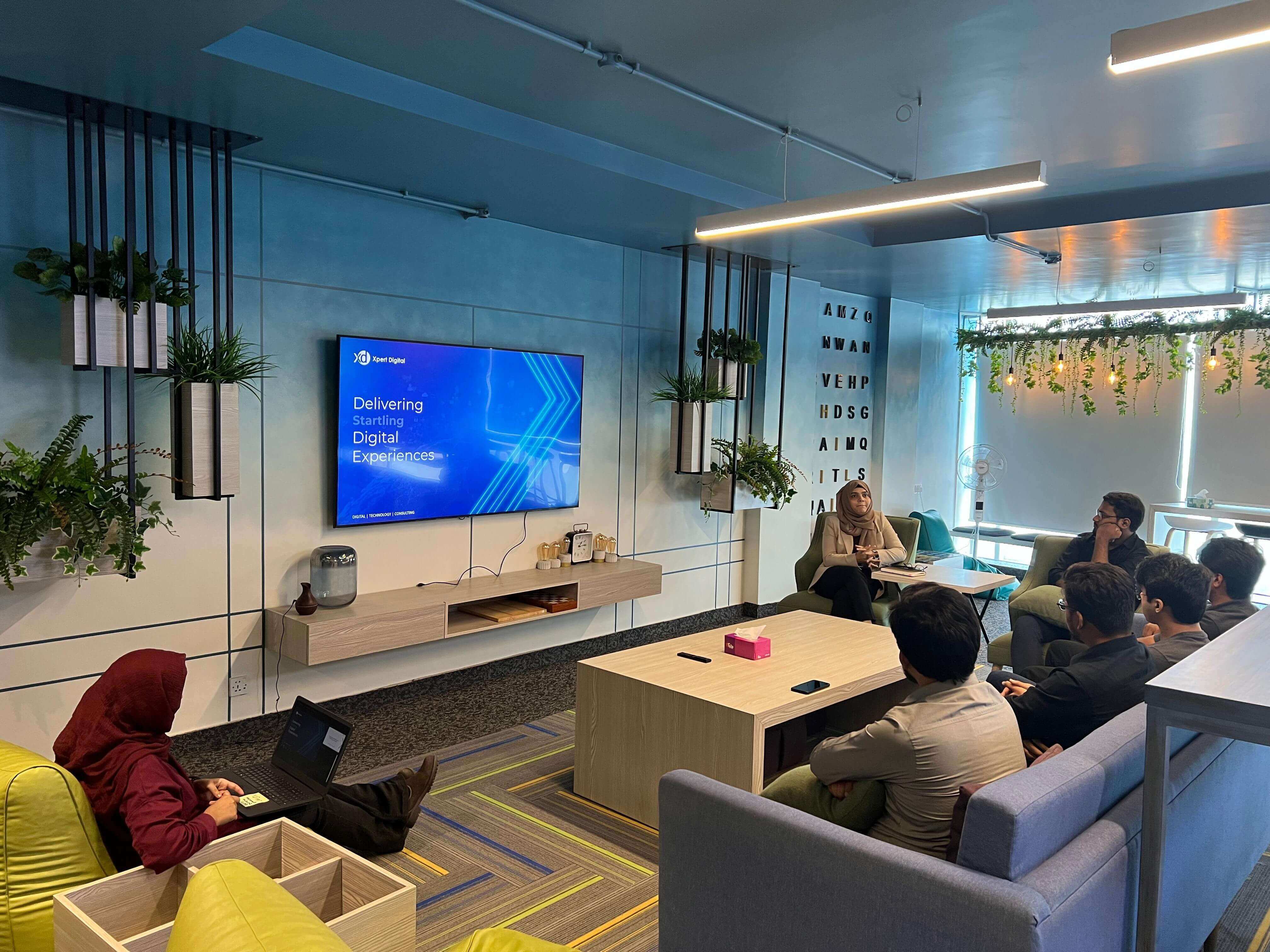 Modern office workspace